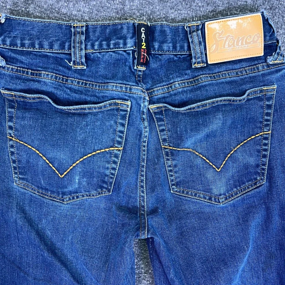 Stanco FR Jeans Mens 30x29 Blue Bootcut Workwear Flame Resistant CAT 2 FRC2512